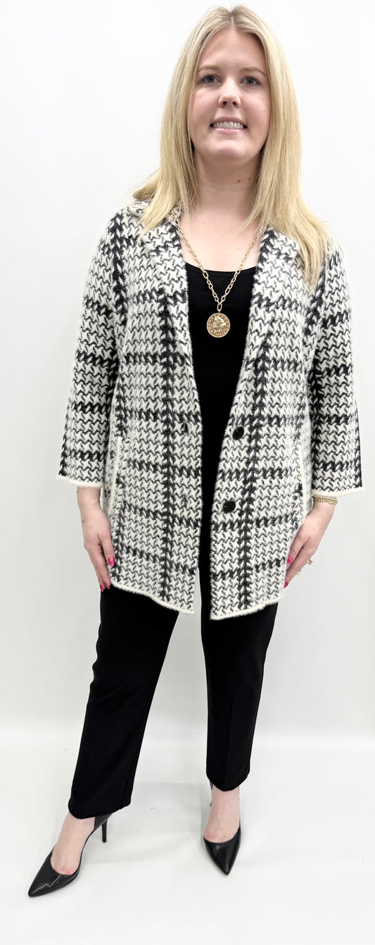 Multiples #M45610KM Winter White Sweater Cardigan