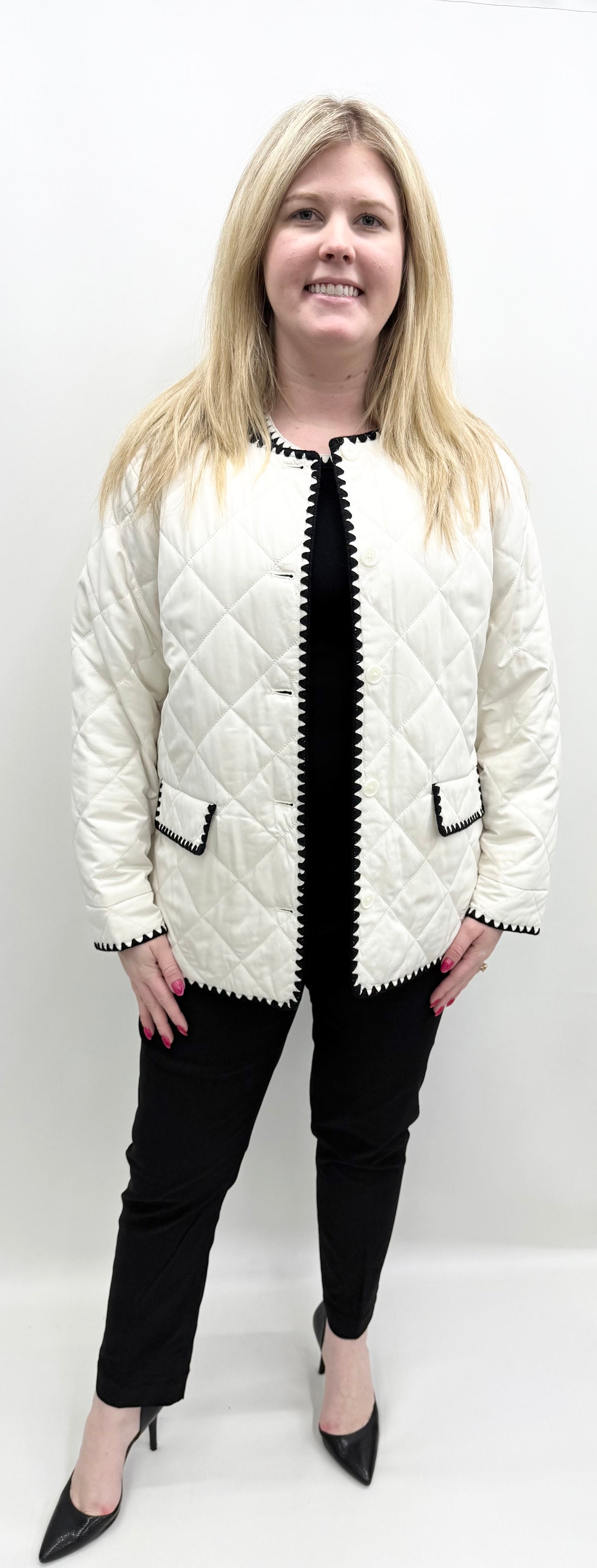 Karen Kane #4L38000 Edge Stitch Jacket