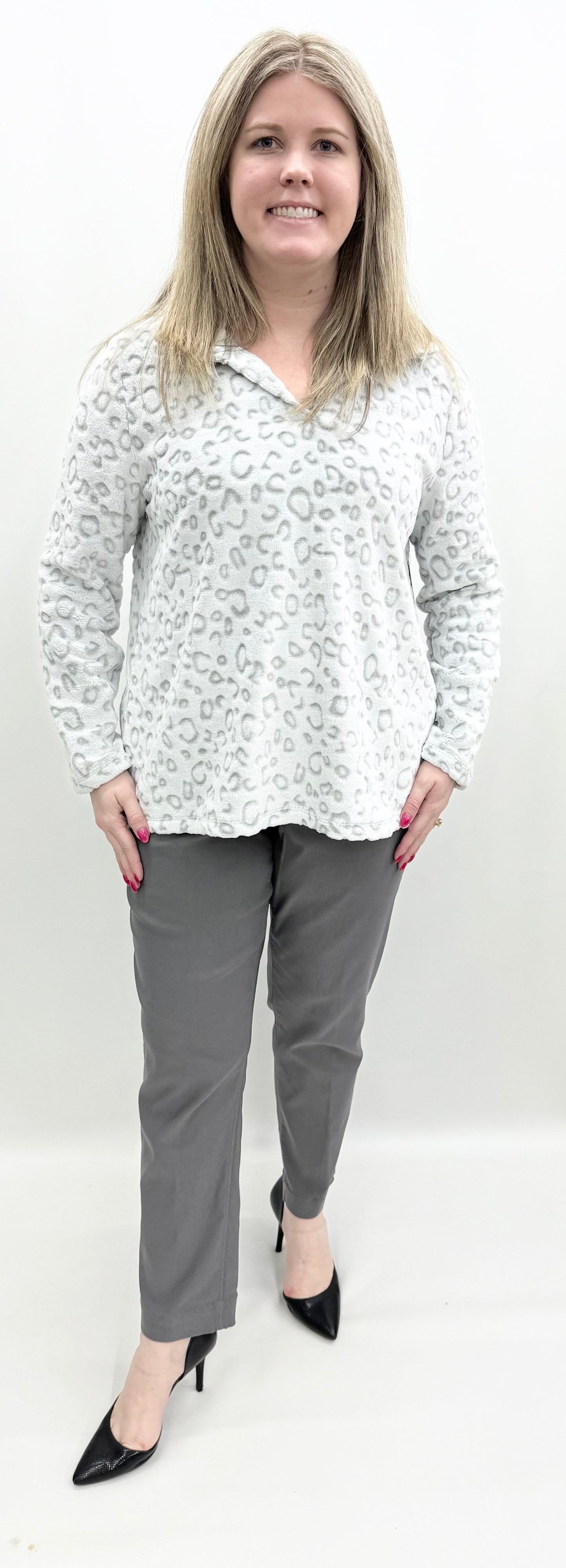 Multiples #M45502TM French Gray Sweater