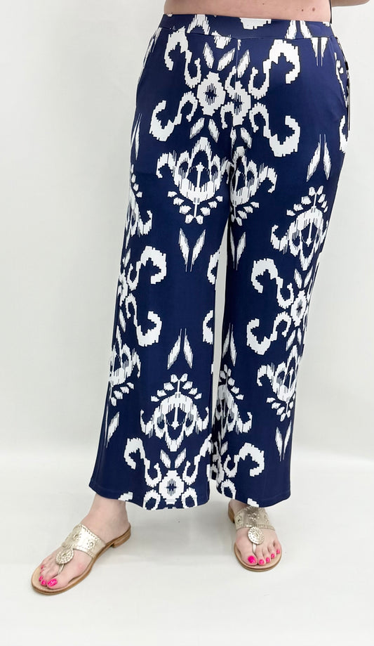 Clara Sun Woo #PT28PP Blue/White Pant
