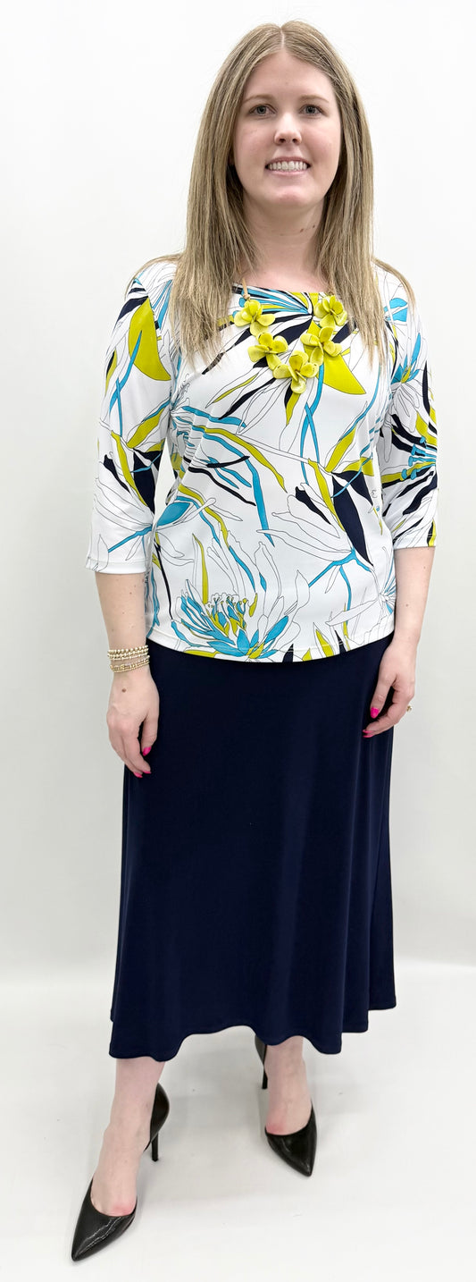 Clara Sun Woo #T77P1 White Multi Top