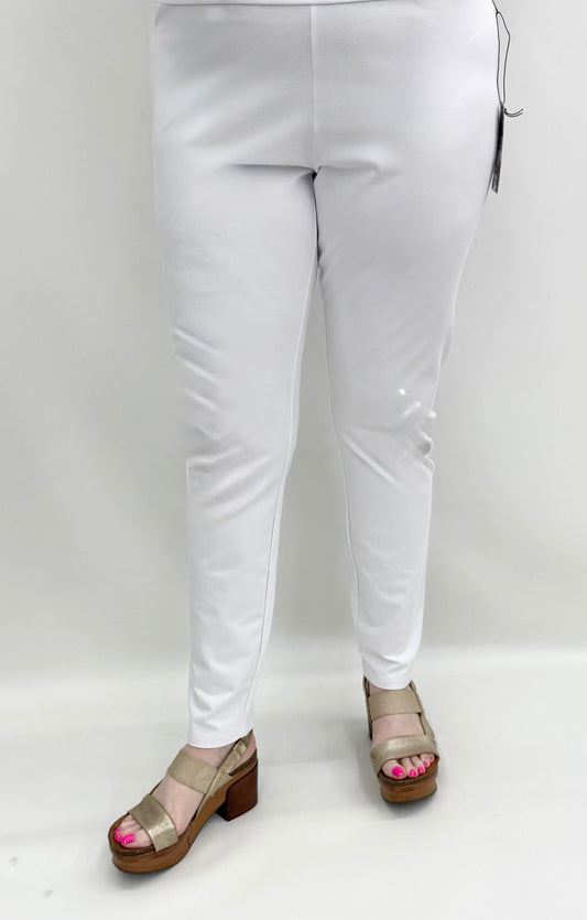 Habitat #31566 White Stonewash Cotton Knits Easy Pant