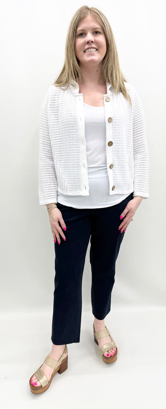 Habitat #85837 White Summer Breeze Cardigan
