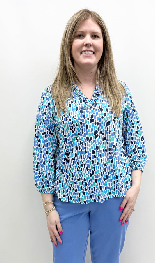 Multiples #M16309TM Slub Knit Top