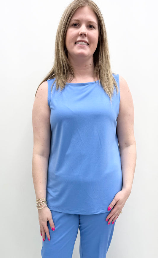 Multiples #M16101TM French Blue Knit Tank Top