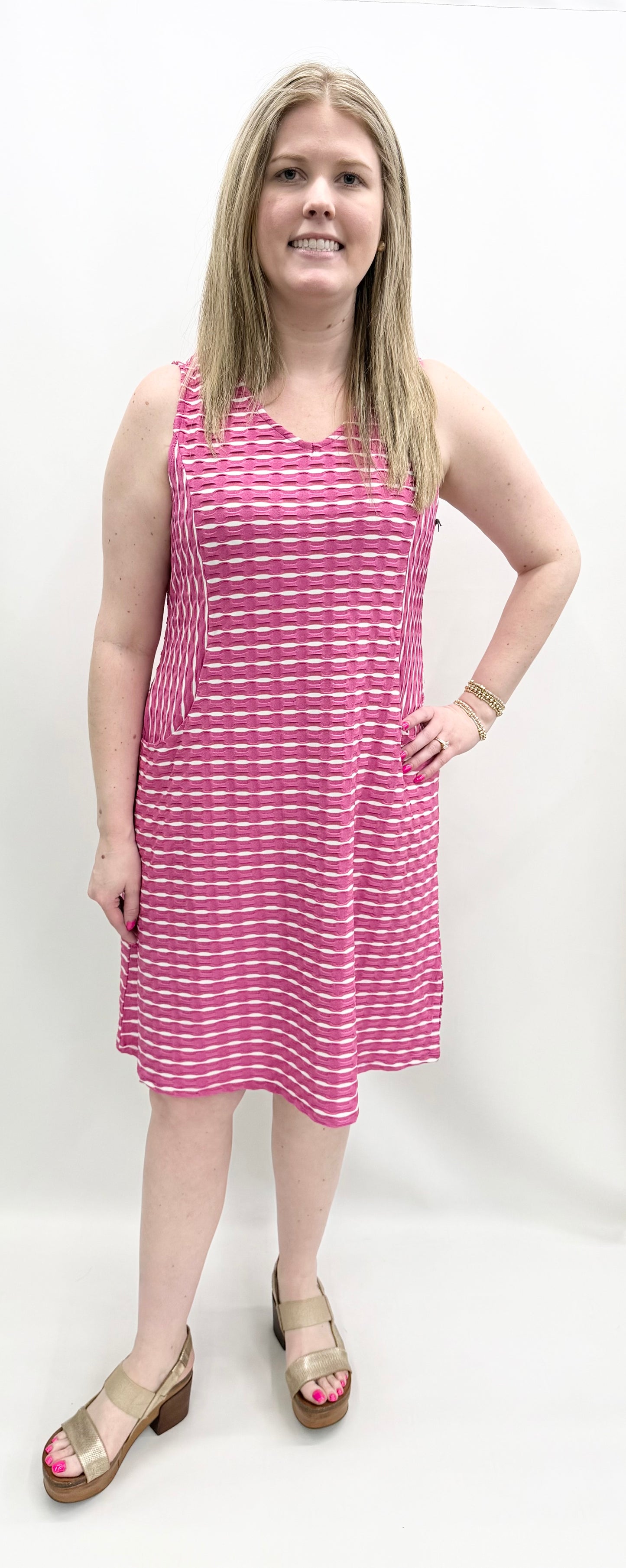 Charlie B. #57181 Raspberry Sleevless Dress