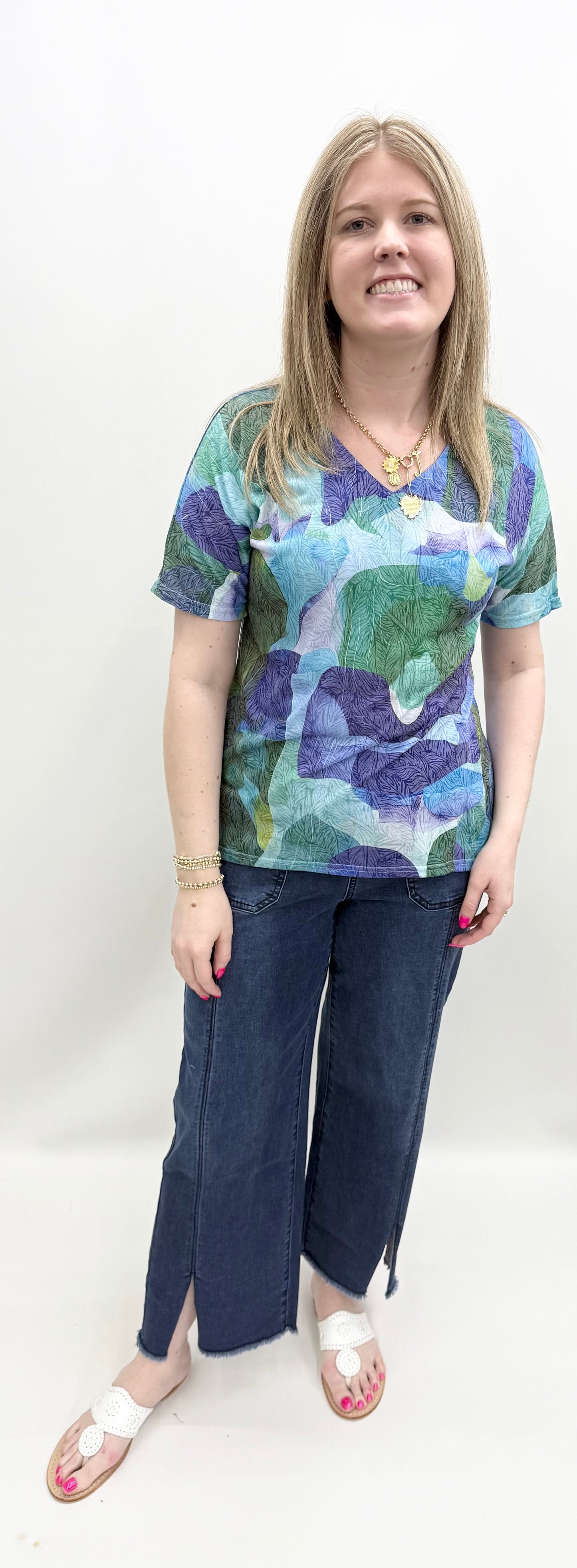 Ethyl #H2505BLU Top