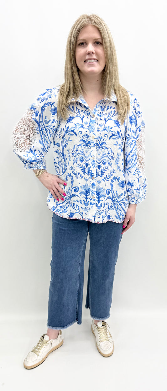 John Mark #J16329BM Wildflower Top