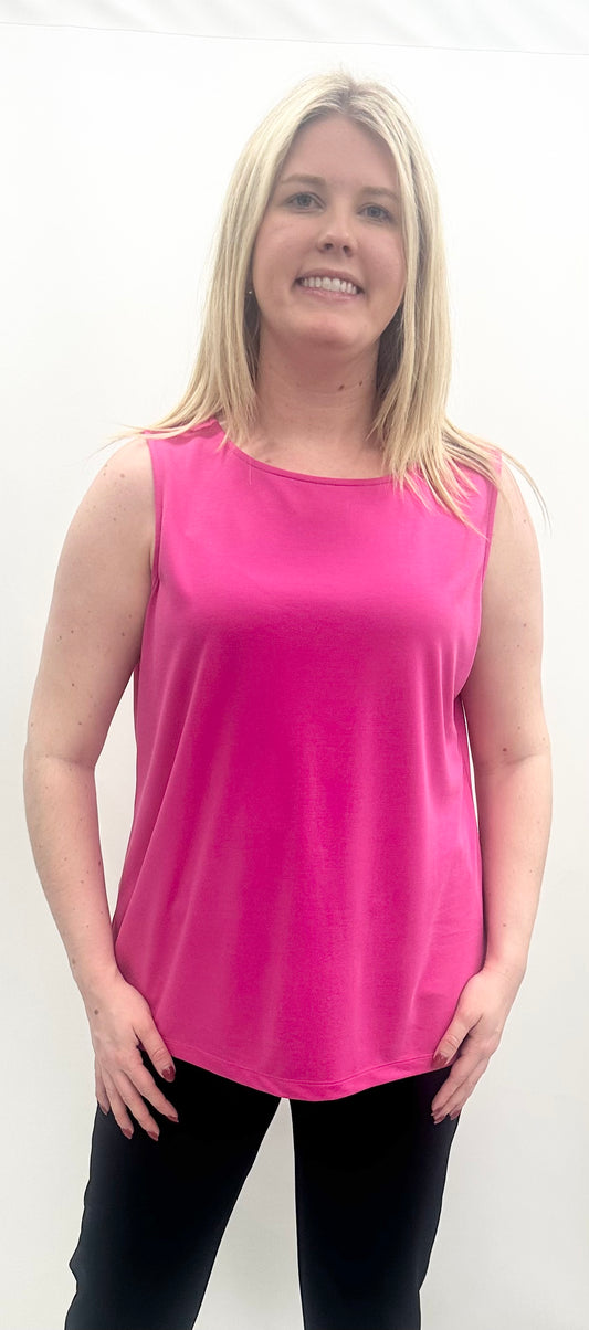 M15102TM Fuchsia Knit Tank Top