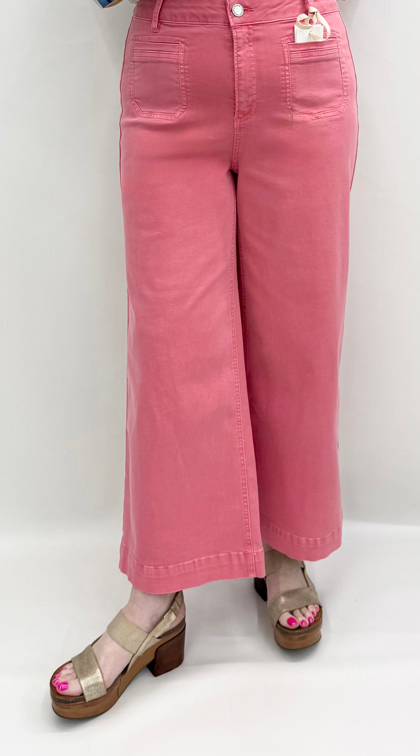 Charlie B. #C5538X-618 Sorbet Wide Leg Pant