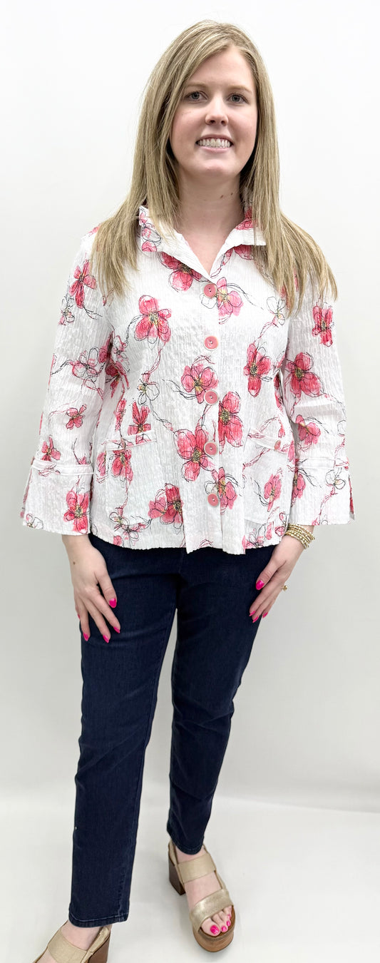 Habitat #39821 Coral Blouse