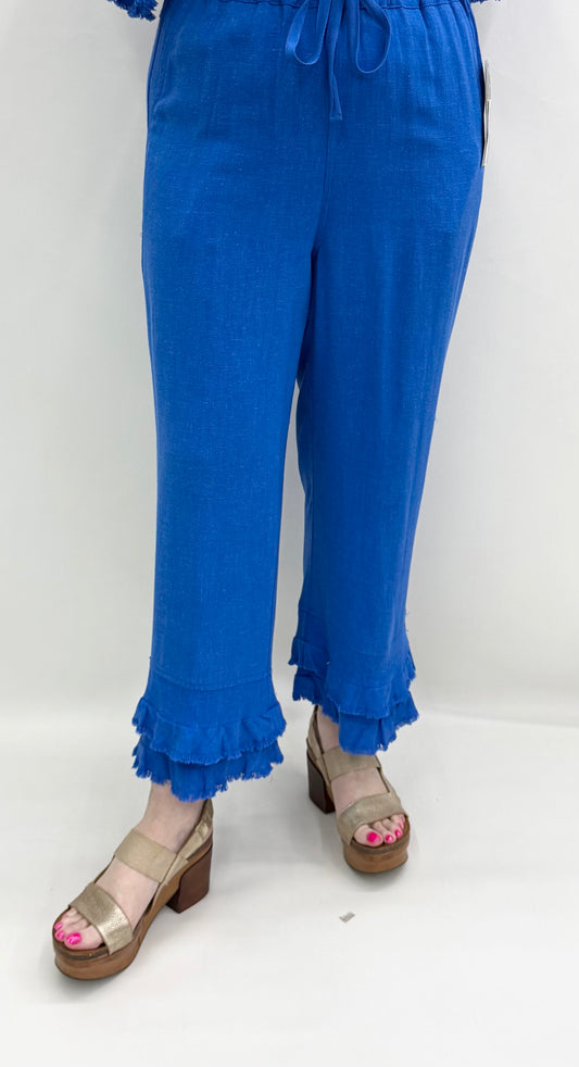 Slim Sation by Multiples "Essential"  #M26721PM Electric Blue Pant