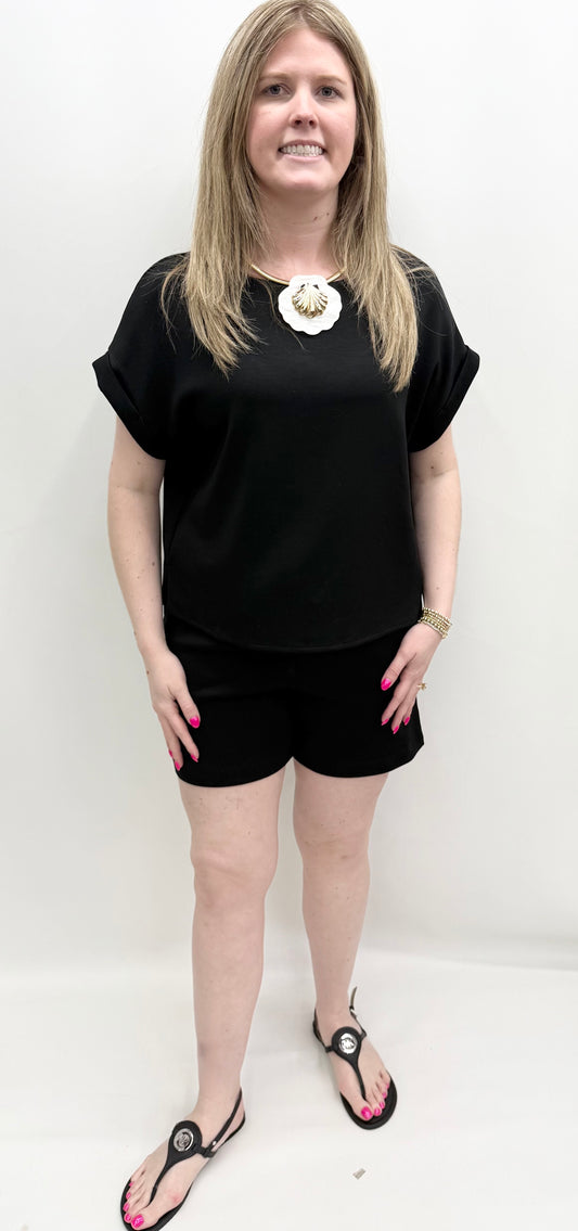 Slim Sation by Multiples "Essential"  #M26709TM Black Top
