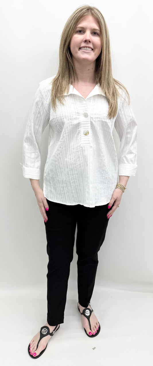 Ali Miles #A55115 White Blouse