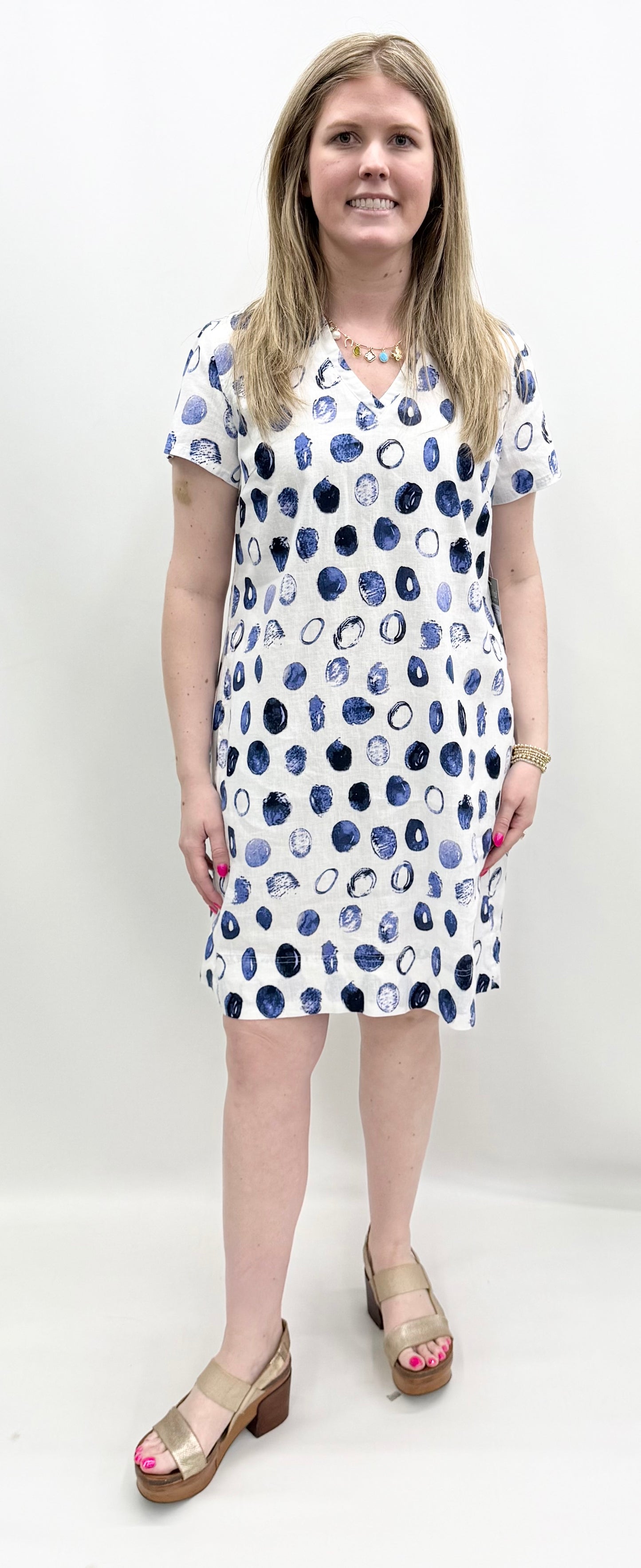 Habitat #46981 Blue Dot Dress