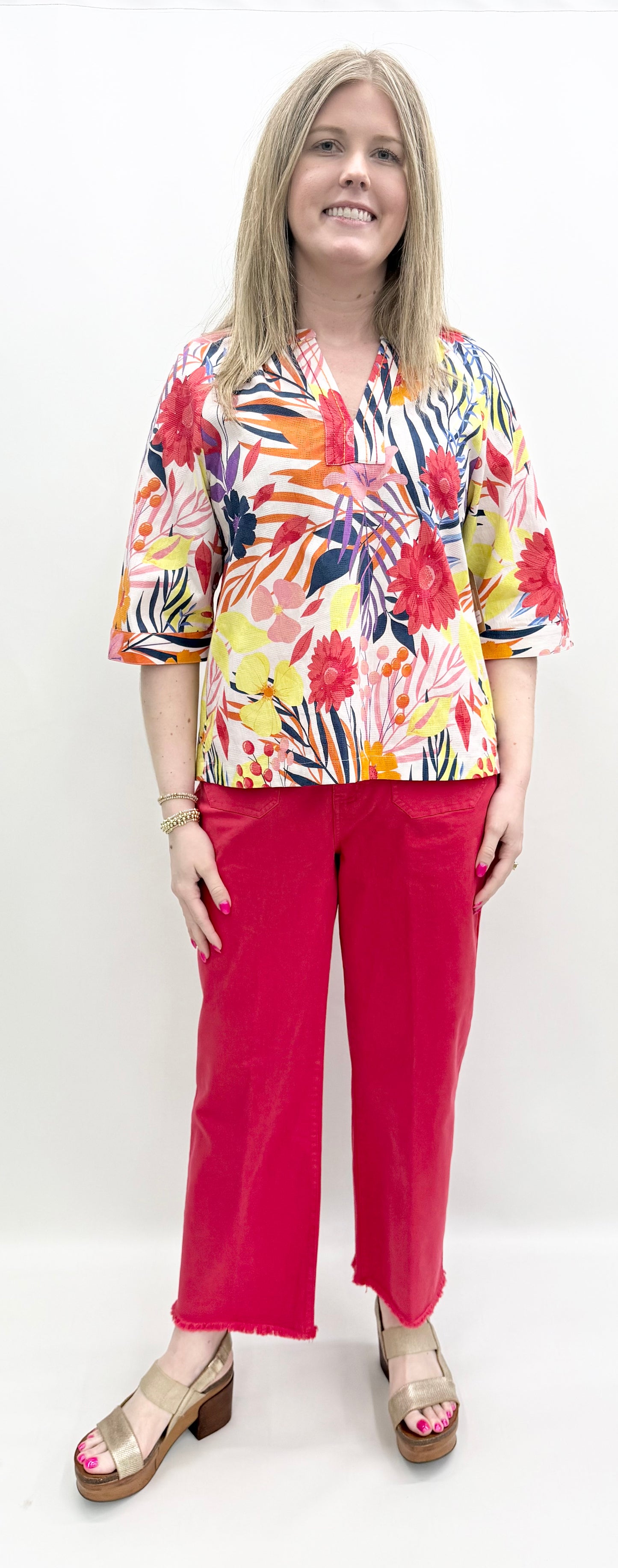 Tru-Luxe #T26239BM Multi Top