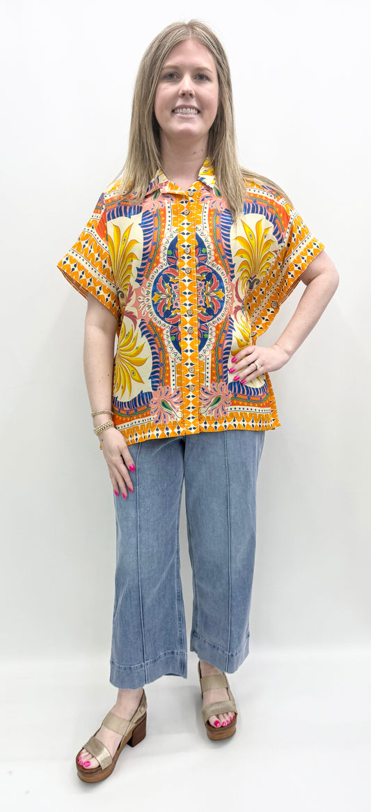 Tru-Luxe #T26365BM Multi Top