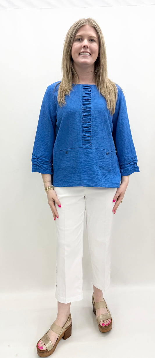Multiples #M26108TM Electric Blue Top
