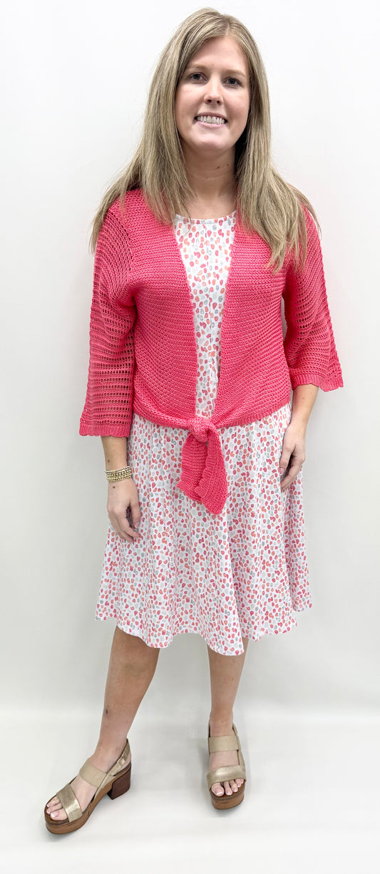 Multiples #M26105KM Coral Pink Shrug
