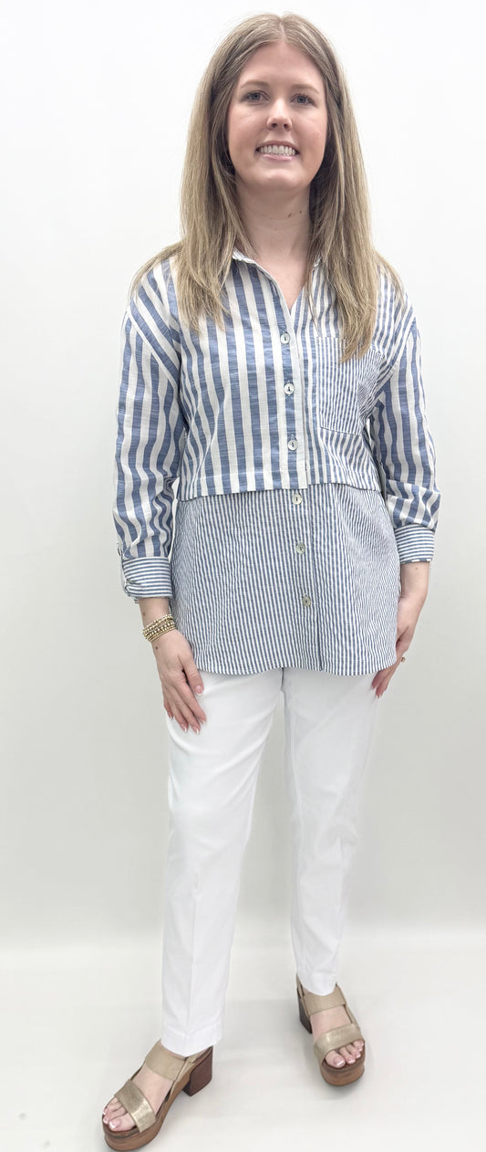Multiples #M26209Bm Dark Sky Blouse