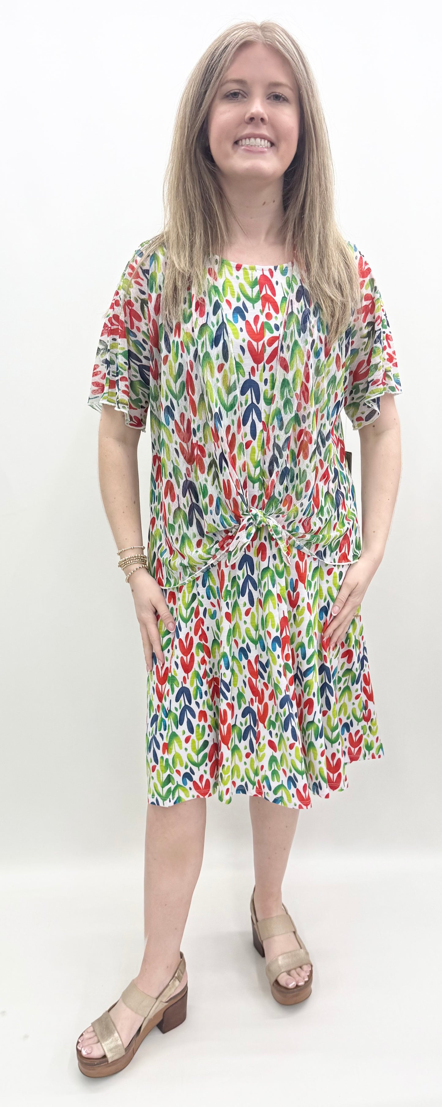 Multiples #M26109JM Leaf Multi Cardigan