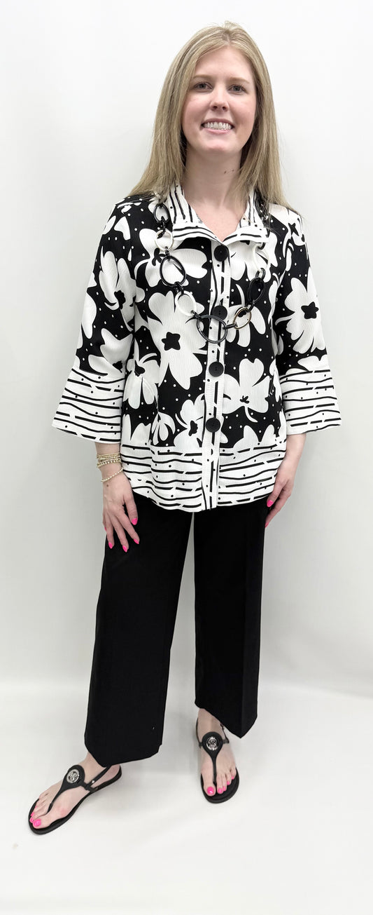 Ali Miles #A26517JM Black/White Jacket