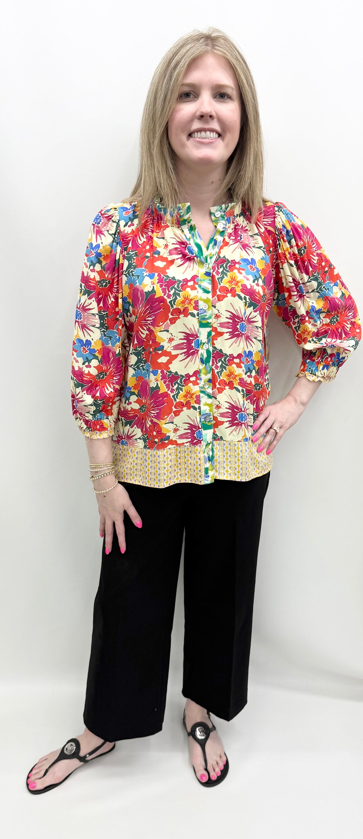 Tru-Luxe #T26343BM-969 Blouse