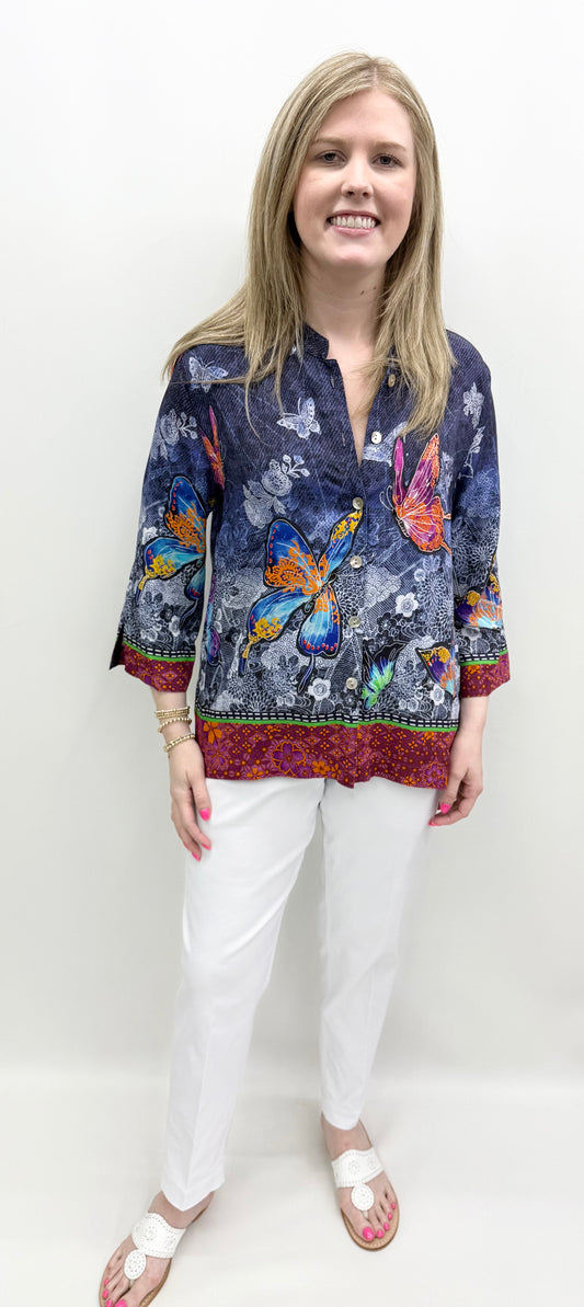 John Mark #J26543BM Multi Top