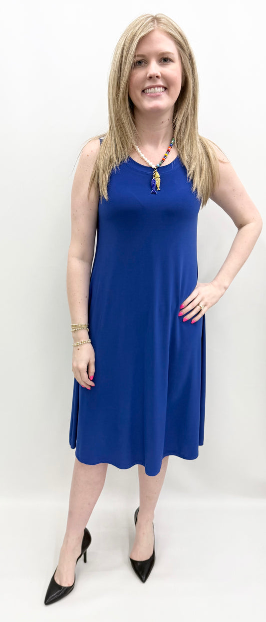 #10-5133 Sapphire Sleeveless Dress