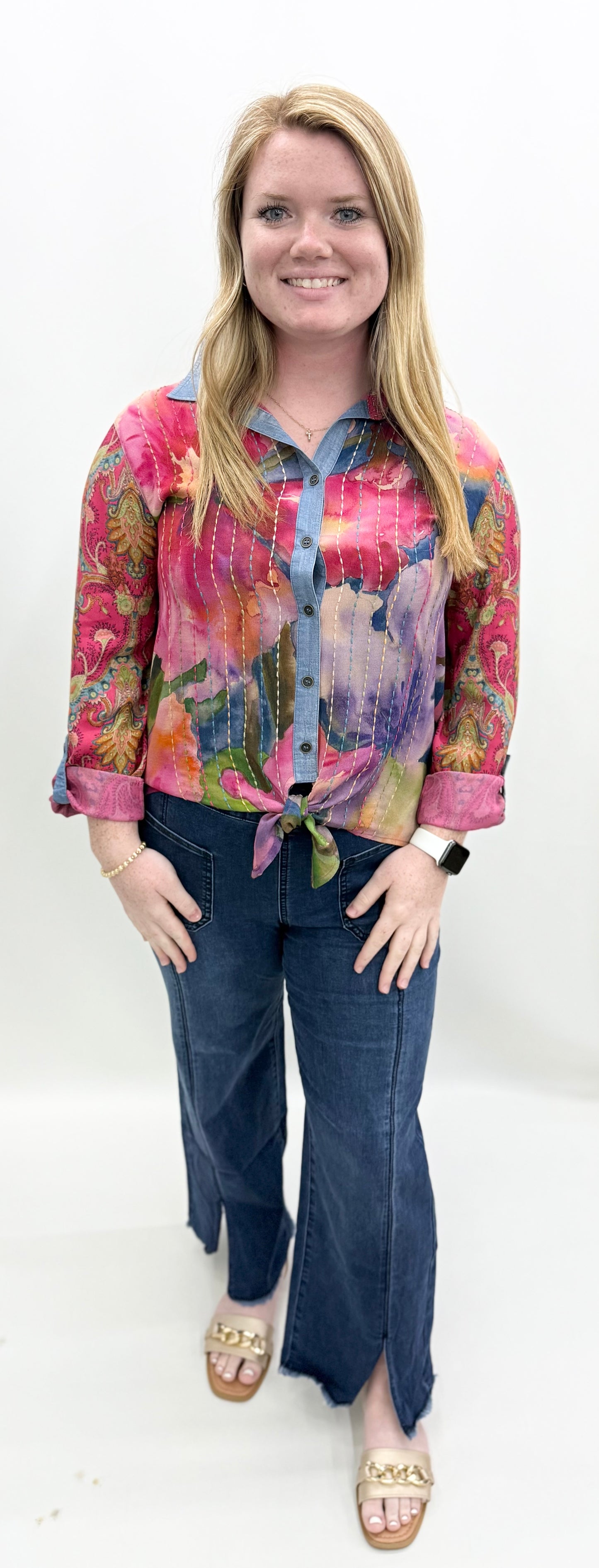 John Mark #J36727BM Multi Shirt