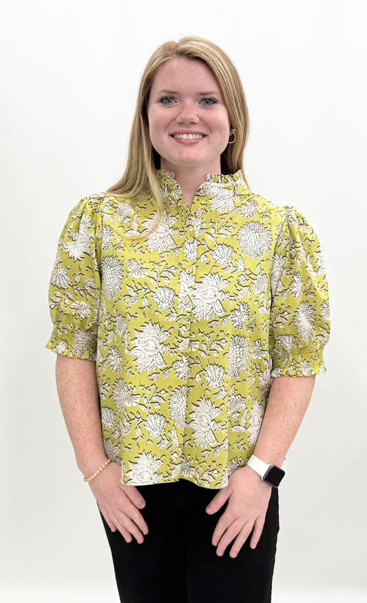 Tru-Luxe #T36472BM Multi Blouse