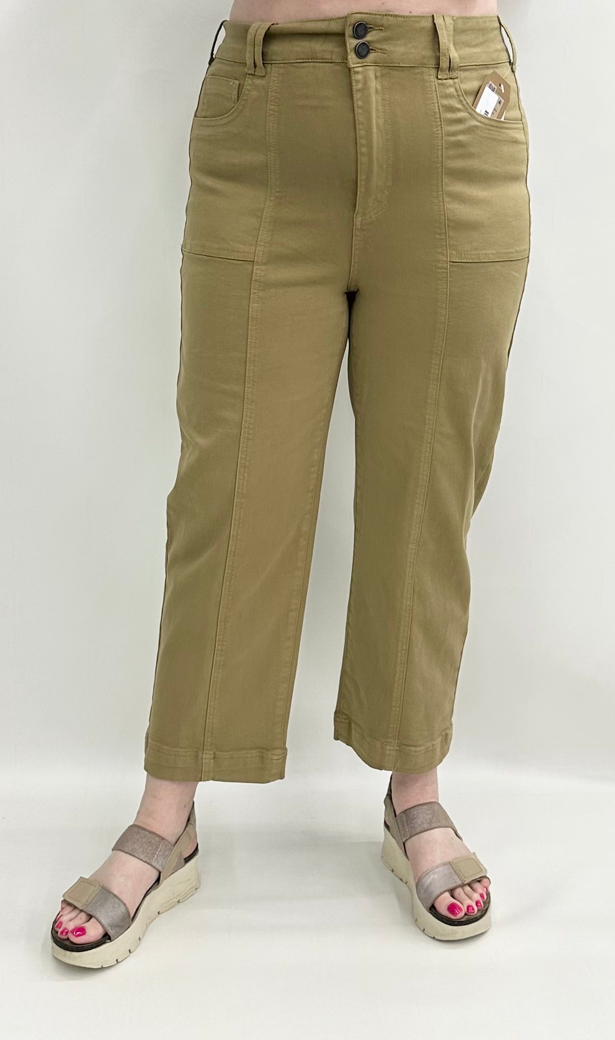 Tru-Luxe #T35104PM Bronze  Crop Pant