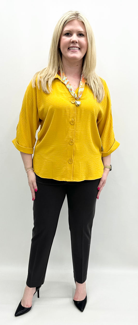 Multiples #M35110BM Safron Shirt