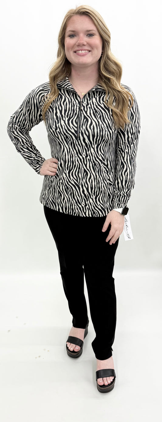Lulu B. #SPX5187-VZEB Quarter Zip Top