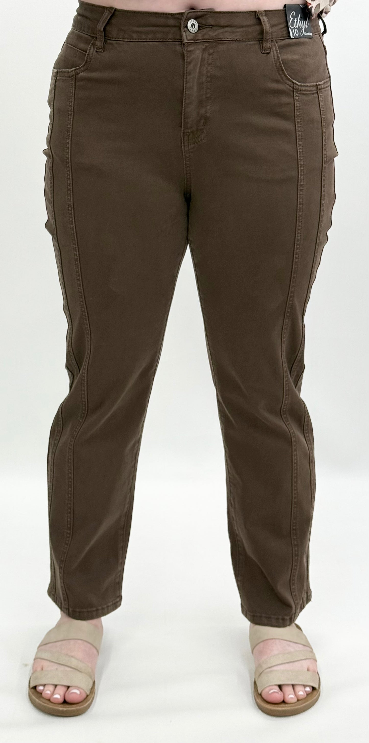 Ethyl #Z76CHO 27" Chocolate Easy Does It Pant