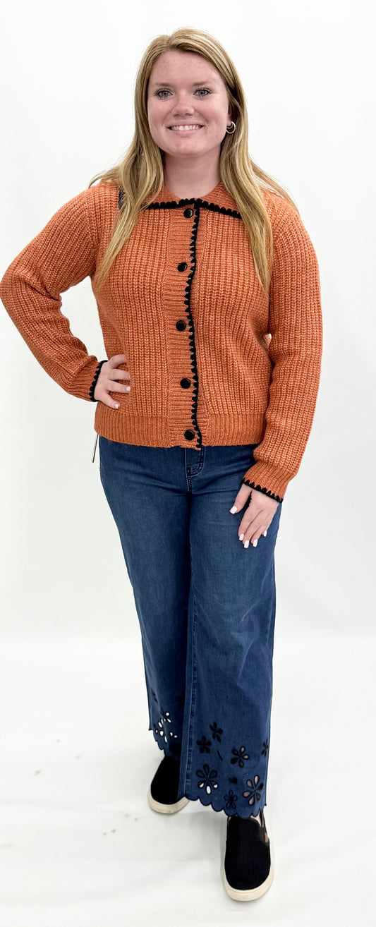 Ethyl #3014BO Falling In Love Sweater