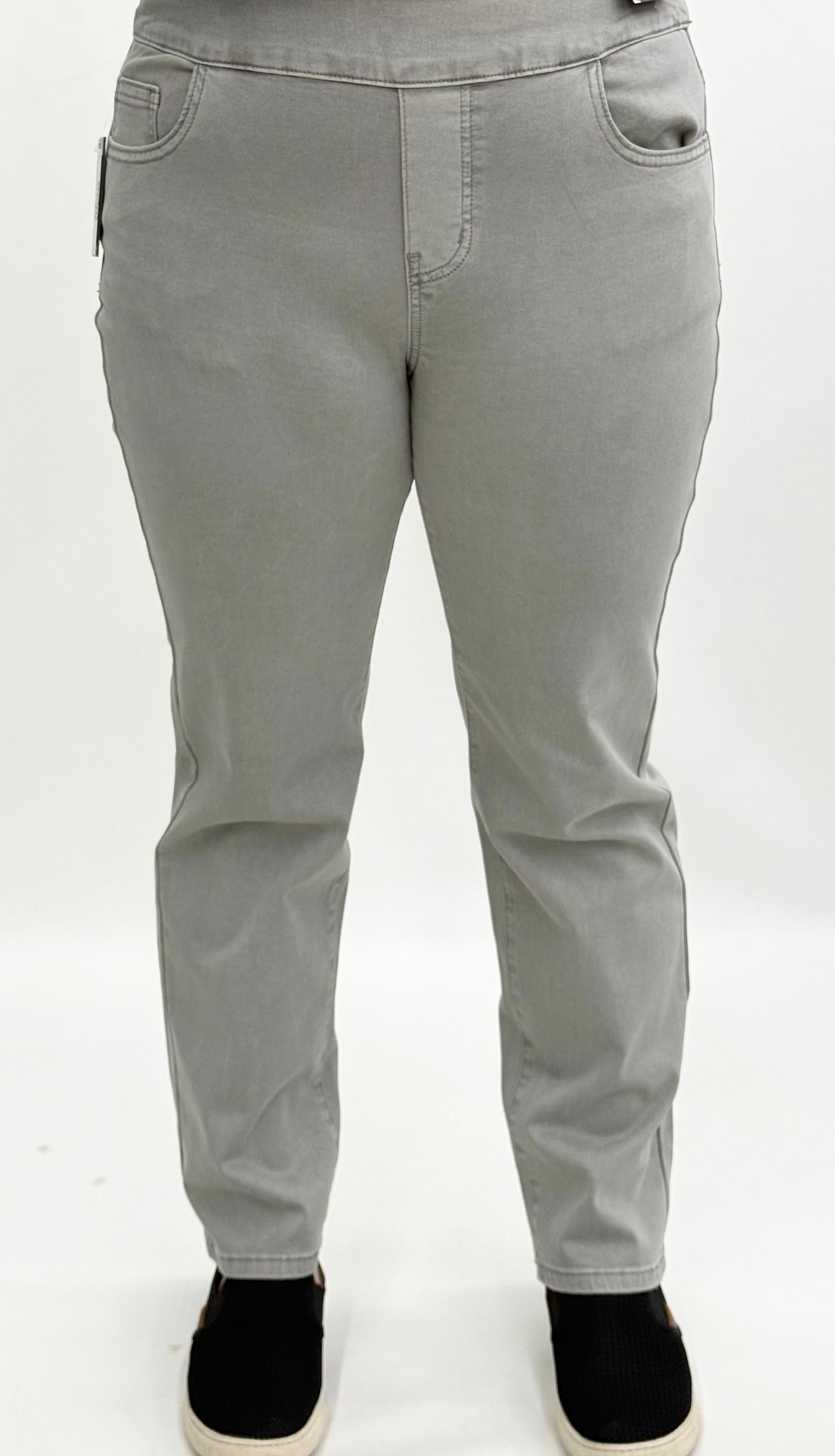Ethyl #P141GRY 28" Relaxed Pull On Pant