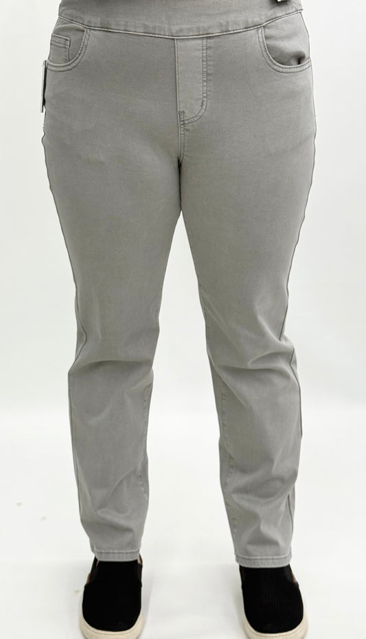 Ethyl #P141GRY 28" Relaxed Pull On Pant