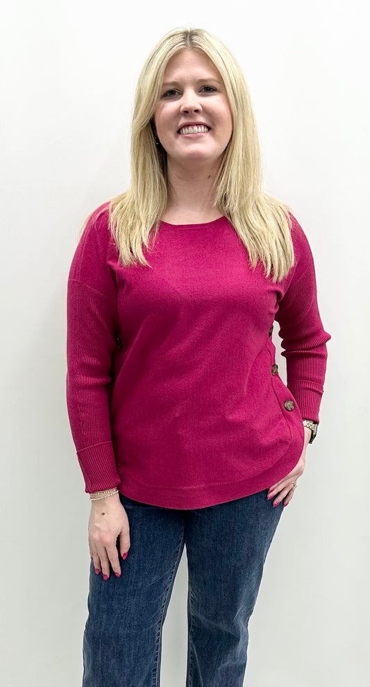 Charlie B #C2871/464 H. Hibiscus Sweater