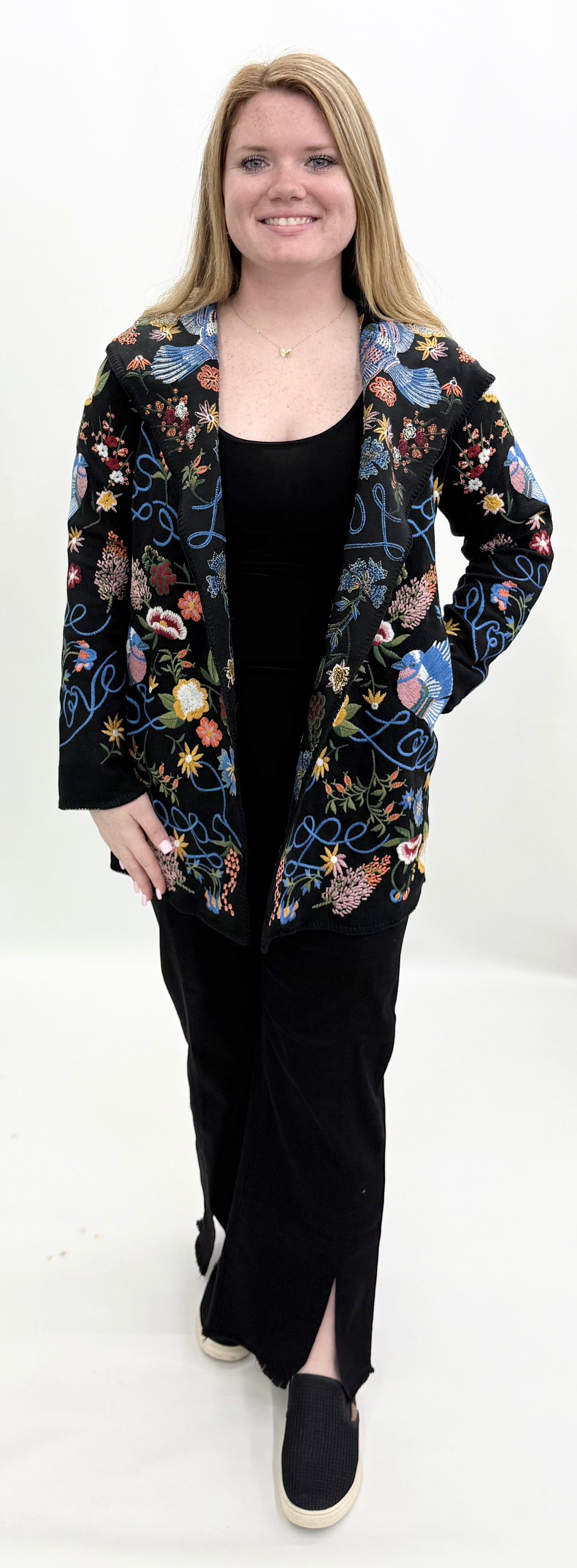 ADORE #AD2605-B Embroidery Jacket