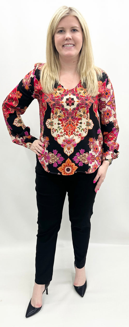 Karen Kane #3L37202 Shirred Blouse