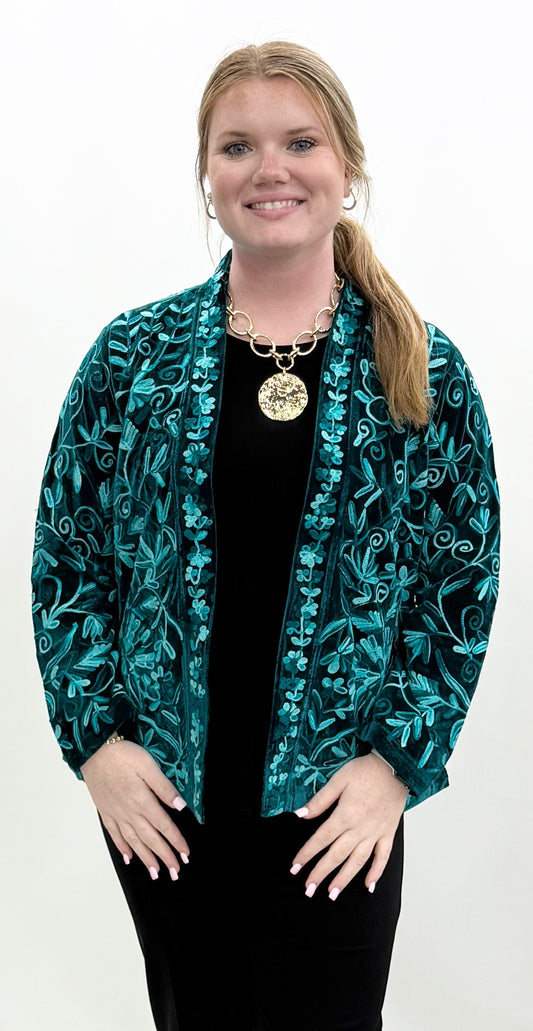 Parsley & Sage #26F566E26 Velvet Cardigan