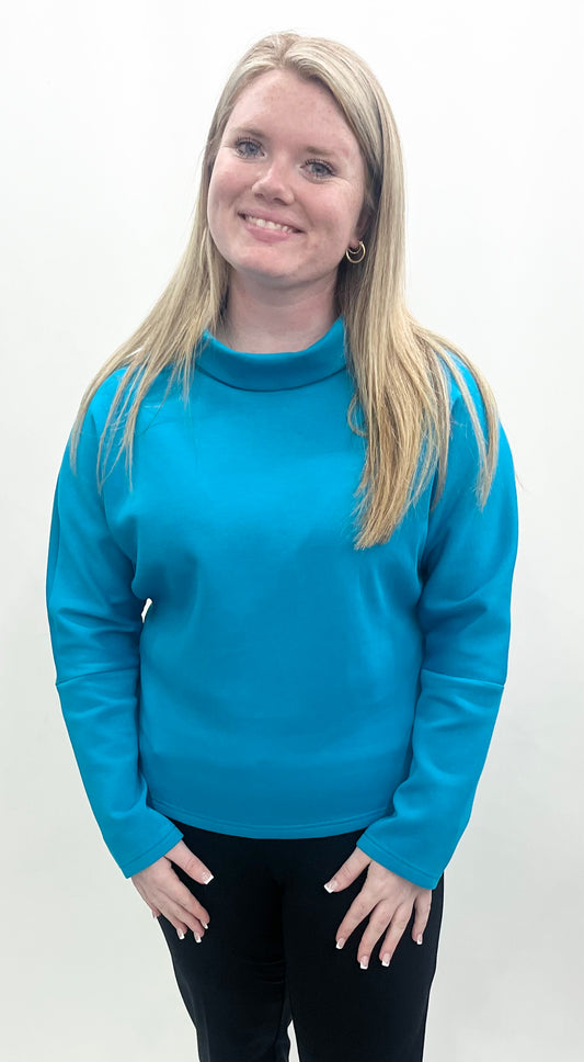 Ethyl #103TEAL Pullover Sweatshirt