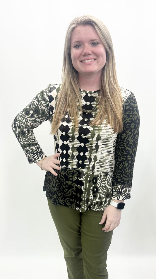 Multiples #M36411TM Multi Knit Top