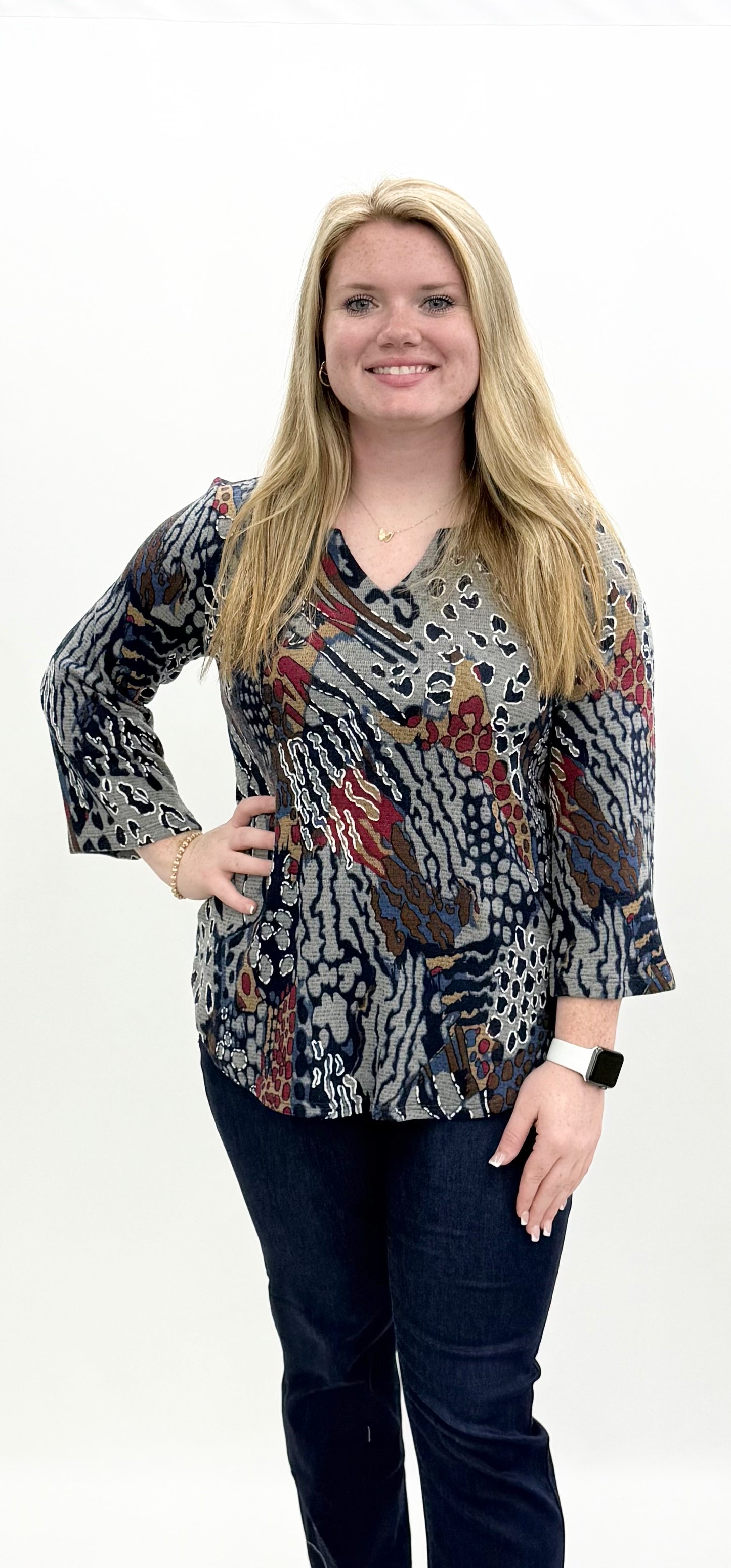 Pure Essence #681-4881 Blue Puff Top
