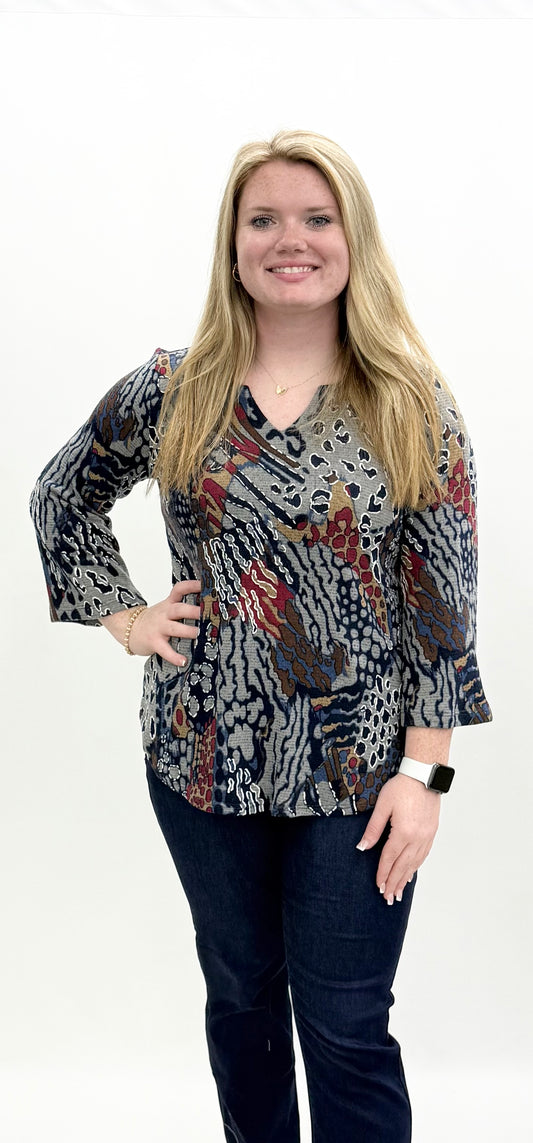 Pure Essence #681-4881 Blue Puff Top
