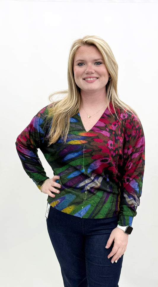 APNY #152 Jewel V-Neck Pullover Sweater