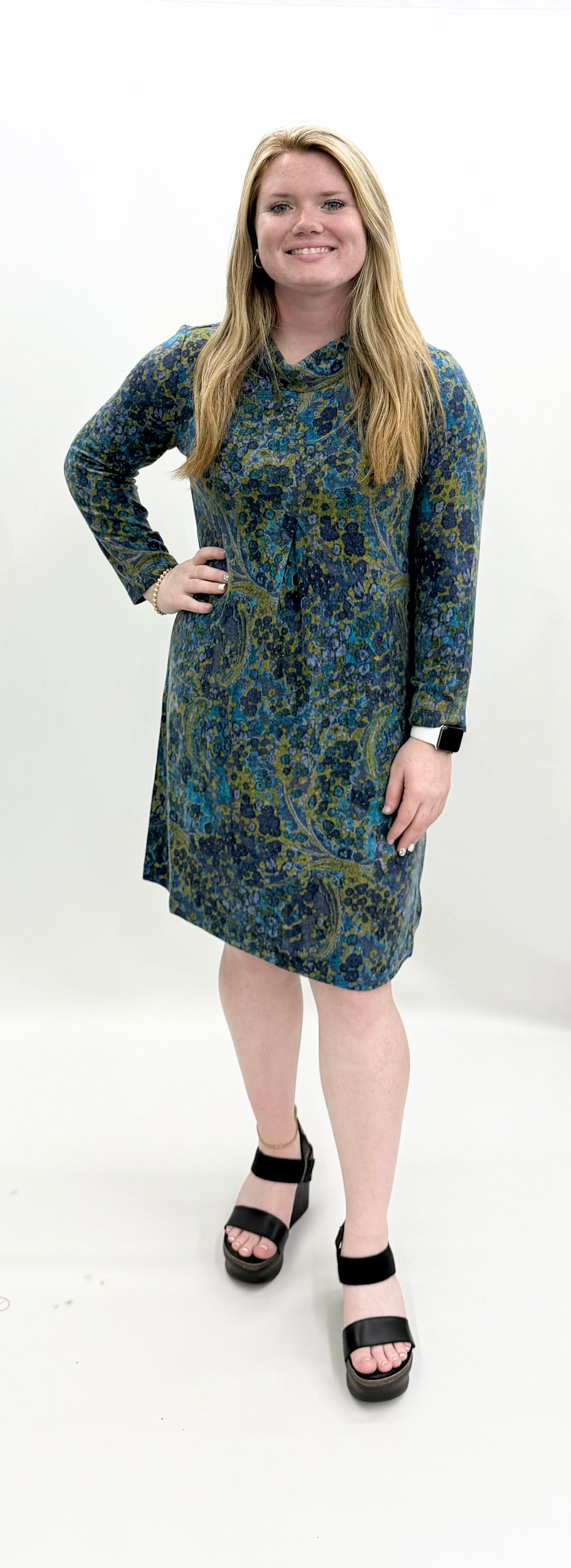 Habitat #35480 Lagoon Dress w/ Cowl Neck