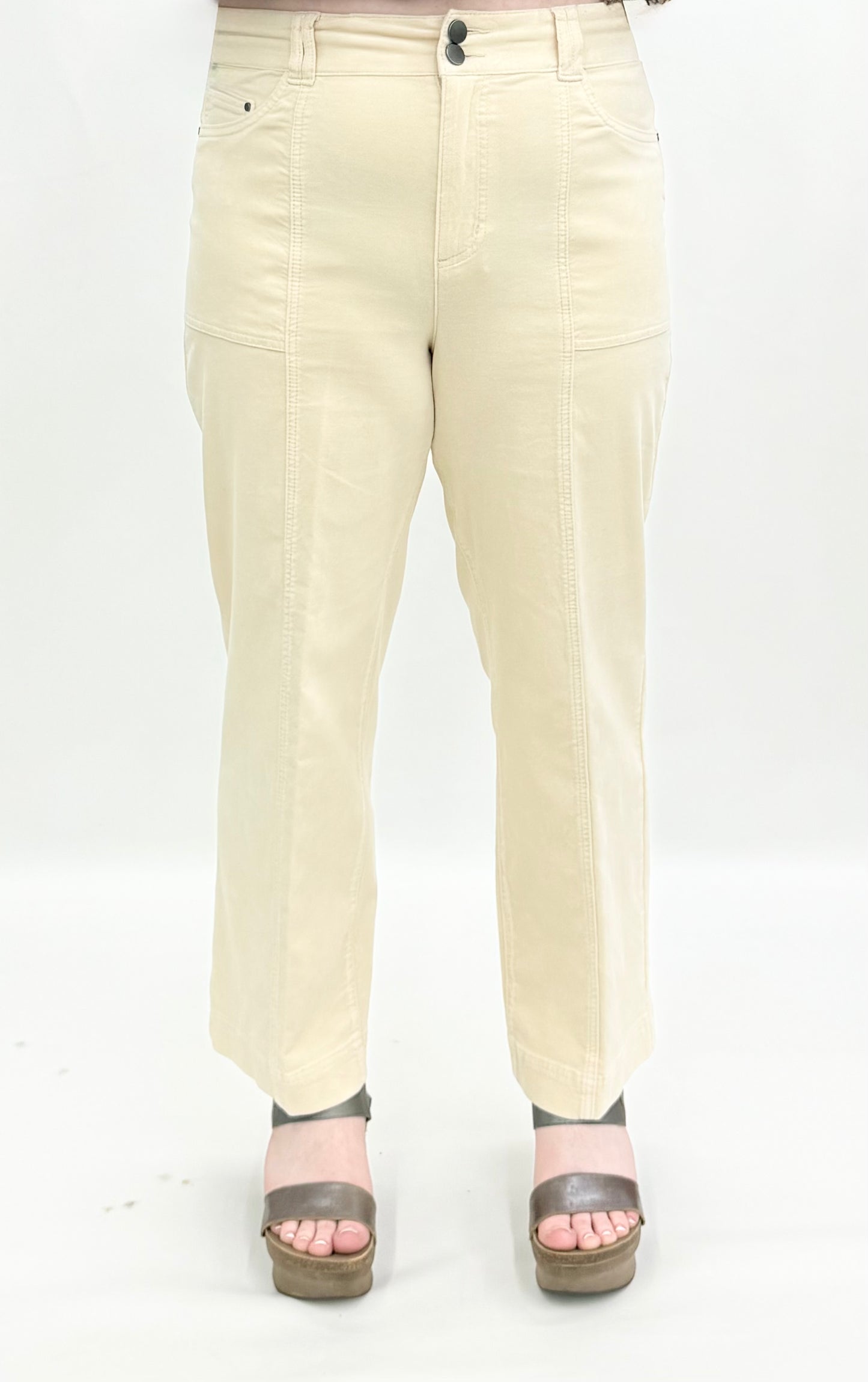 Tru-Luxe #T45105PM Wide Leg Crop Pant