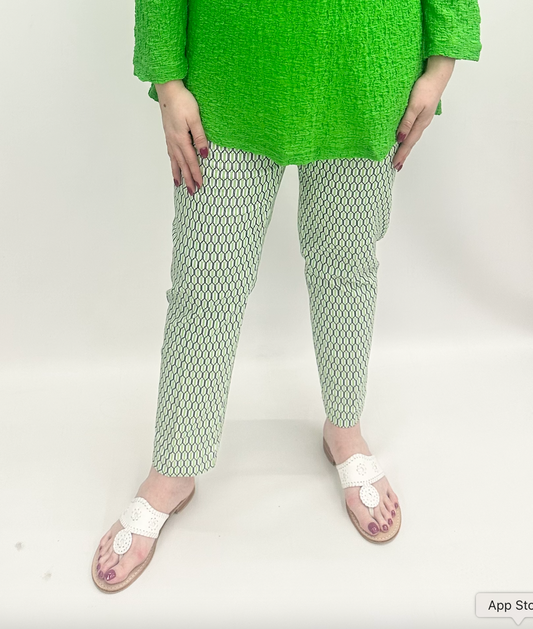 Slim Sation #M15701PM Honeycomb Ankle Pant
